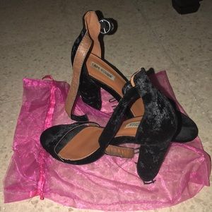 Fashion Nova suede sandal heels